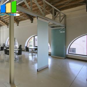 China 3 m Height Movable Partition Walls Glass Wall Office Sliding Frameless Glass Folding Door wholesale