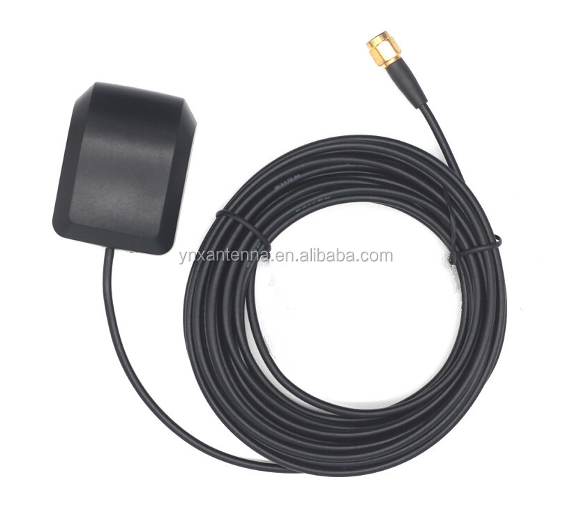 Customized Connector 28dBi Gain Passive Omni Car Indoor GPS Glonass Antenna for Navigator