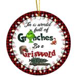 Custom Ceramic Hanging Christmas Tree Ornaments For Festival Holiday Decoration