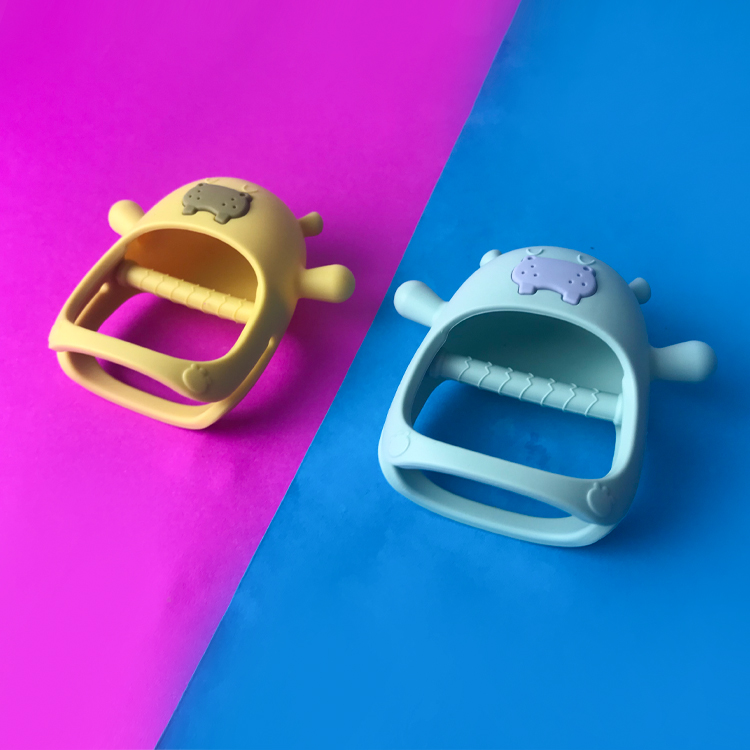Silicone Baby Teether Customized Hippo Never Drop Diy Handmade Bpa Free