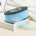 French Appliques Guipure Fabrics Bridal Cotton Embroidery Macaron red color Lace