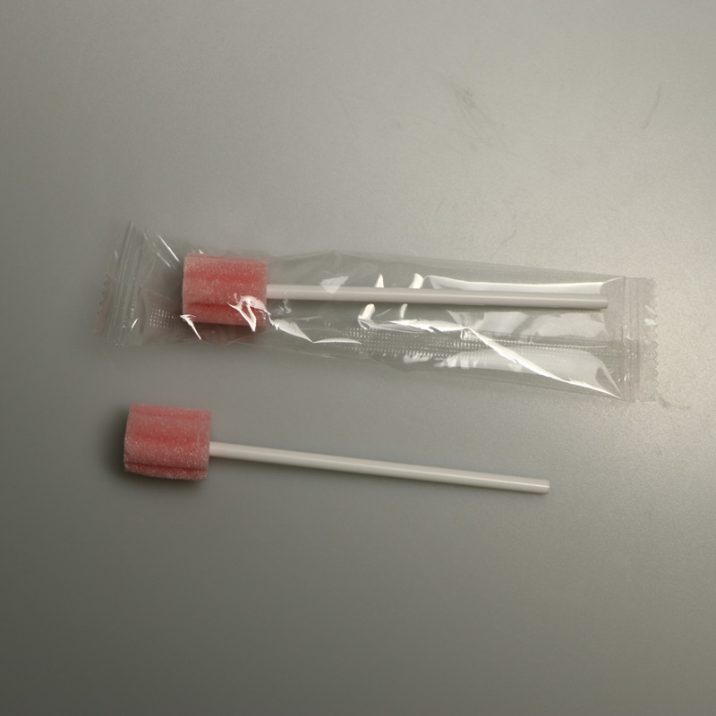 Disposable Sterile Foam Tipped Oral Care Swab With PP Stick
