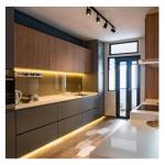 Villa/Apartment Kitchen Cabinet Set with Top Rated Veneer Color and Durable