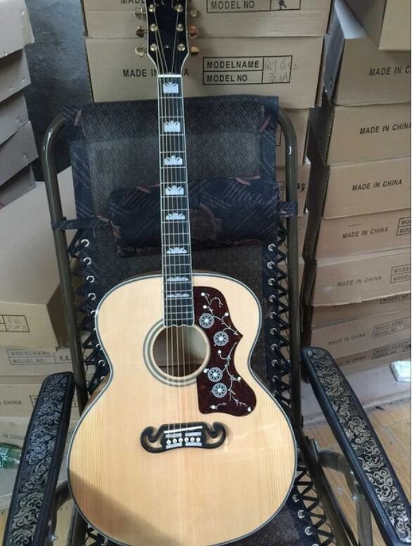 2018 Chibson G200 acoustic guitar flame maple GB G200 deluxe electric acoustic guitar G200 acoustic guitar