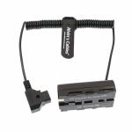 Stretched Length 80cm Camera Power Cable 4A For Sony NP F570 NP F970 Monitor
