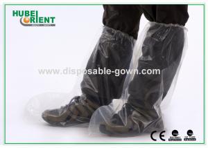 China Transparent Disposable Foot Booties PE Polythene For Visitors Protection wholesale