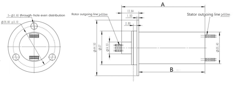 Custom Mini Slip Ring Rotary Connector for Robotics Automation Solution Applications