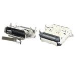 ODM DisplayPort PCB Mount USB Connector Female Nickel Plated 50u