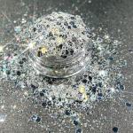 DIY size Diamond Dust Glitter Silver Glitter Powder Highlight Party Makeup A