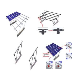 China Waterproof Design TOP VIP 0.1 dollar Support System Solar Power Parking Lot Residential Solar Panel Carport Systems wholesale