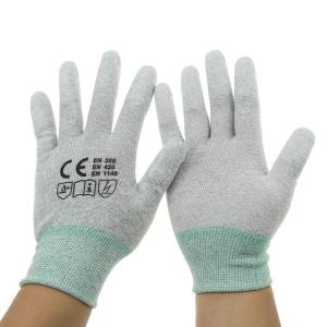 China Lowest price nylon antistatic industrial working factory nylon esd glove wholesale