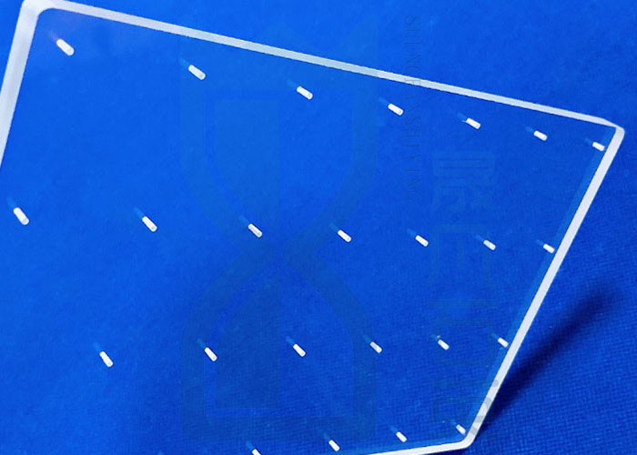 High Precision Laser Drilling Transparent Fused Silica Plate With Hole