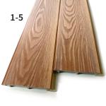 Exterior WPC Wall Cladding UV Resistant Synthetic Wood Wall Panels CE