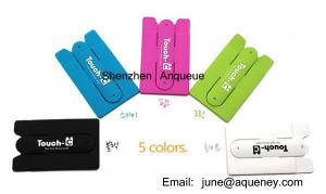China 3m sticker smart wallet mobile phone card holder with Touch-C phone stand wholesale