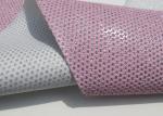 Chunky Metallic Sequined Perforated Leather Fabric Wallpaper Home Decoration