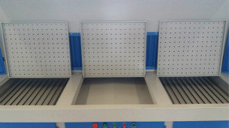 Customized Downdraft Grinding Table 380V Metal Parts Processing Workbench Auto Pulse Jet Cleaning