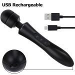 Black Muscle Fascia Massager / Sports Recovery Massagers With Powerful Quiet