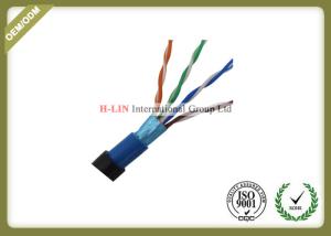 China HDPE Insulation Cat5e STP / FTP Network Lan Cable Twisted Pair 24AWG wholesale