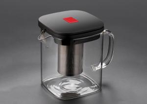 China Creative Borosilicate Glass Teapot Square Glass Bubble 600ml 1100ml 1300ml wholesale