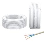 VDE H05VV-F 300/500V Flexible 3 Core 0.75 1 1.5mm 2.5mm 4mm Sq Electric Cable