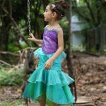 Custom Design Mermaid Tail Costume , Ariel Little Mermaid Dress Princess Costume