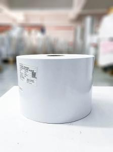 China Transparent PE Paper Roll , Acrylic Adhesive Glassine Paper Roll wholesale