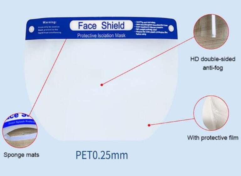 Fogging Resistant Protective Face Shield