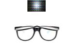 Plastic Double Fireworks 3D Diffraction Glasses For Christmas Laser Show & Funny