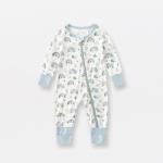 In Stock 2023 Bamboo Viscose Baby Sleep Rompers Organic Bamboo Baby Romper