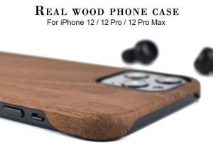 China Wear Resistant Super Thin Wood Phone Case For iPhone 12 Pro Max wholesale
