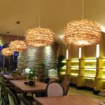 Wicker pendant light shade Haging Lamp For Kitchen Restaurant Lighting Fixtures
