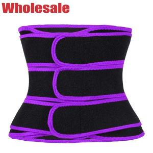 China Stomach Shaper Belt Power Gym 3 Belts Waist Trainer With Three Straps wholesale