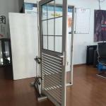 Aluminium Frames Hinged Doors Glass Thickness 6 Mm Thinckness Glass Blade