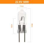 22.8V 50 Watt Halogen Bulb Bipin Base Lamp G6.35 Hospital Surgical Light Bulbs