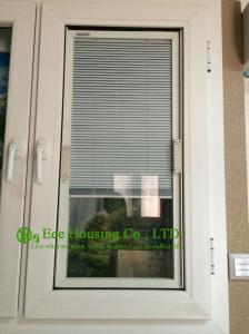 China UPVC Shutter casement window For Residential Home,White Color Profile, Operable louvers wholesale