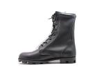 9 Inches Male Black Leather Military Jungle Boots High Molding With Breathable