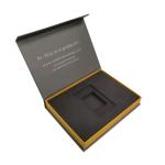 Book Shape Magnetic Paper Gift Box with Foam Insert Luxury Rigid Cardboard Photo