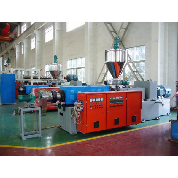 PVC Hot-Cutting Plastic Pelletizing Machine Twin Screw Plastic Extruder