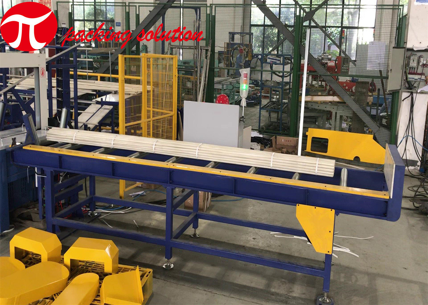 Automation PE PVC Pipe Packing Machine Collecting Strapping Line 2000mm/3000mm Length