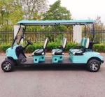 Blue 8-Seater Electric Golf Cart With Customizable Color And LOGO Perfect For