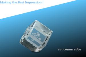 China cut corner cube/crystal cube/glass cube wholesale