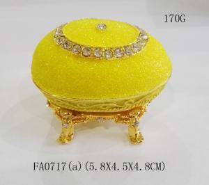 China Easter egg jewelry box metal Easter egg jewelry boxes on sale