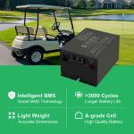 Long Cycle Life 48V 105Ah Lifepo4 Battery Pack 5000 Cycles 0.2C for Mini Car