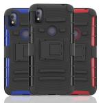 Shockproof 3 In 1 Phone Case , Heavy Duty Rugged Case Anti Slip Kickstand Belt