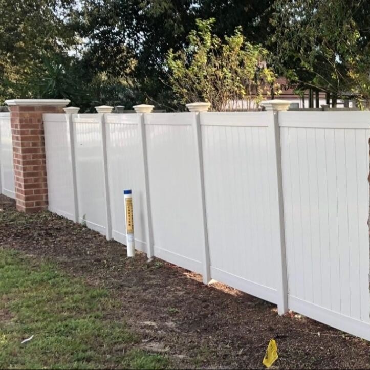 PVC Private Fencing Screening White Vinyl Plastic Privacy Fence Panels