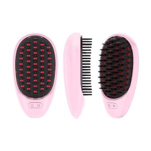 China Anti Hair Loss Massage Comb Electric Cordless Therapy Red Blue LED Hair Growth Comb Scalp Massager For Hair Growth wholesale