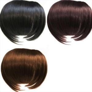 China Black And Brown Custom Human Hair Wigs / 100% Remy Virgin Hair Fringe Wig wholesale