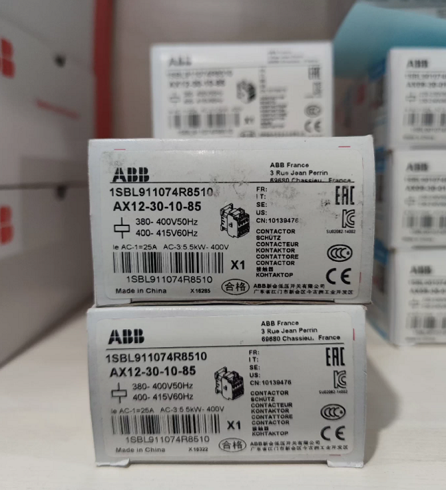 AX12-30-10-85 ABB Ac contactor Compact AC control solution Small and medium sized motors load control