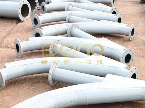 Custom Ceramic Coated Pipe Composite Pipe Tee Wear Resistant Ceramic Tube