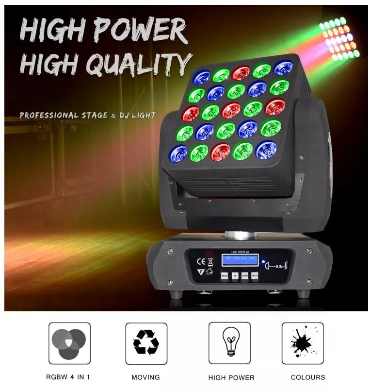 RGBWA 5in1 LED Flood PAR Light IP44 Waterproof 180W For Stage And Event Lighting